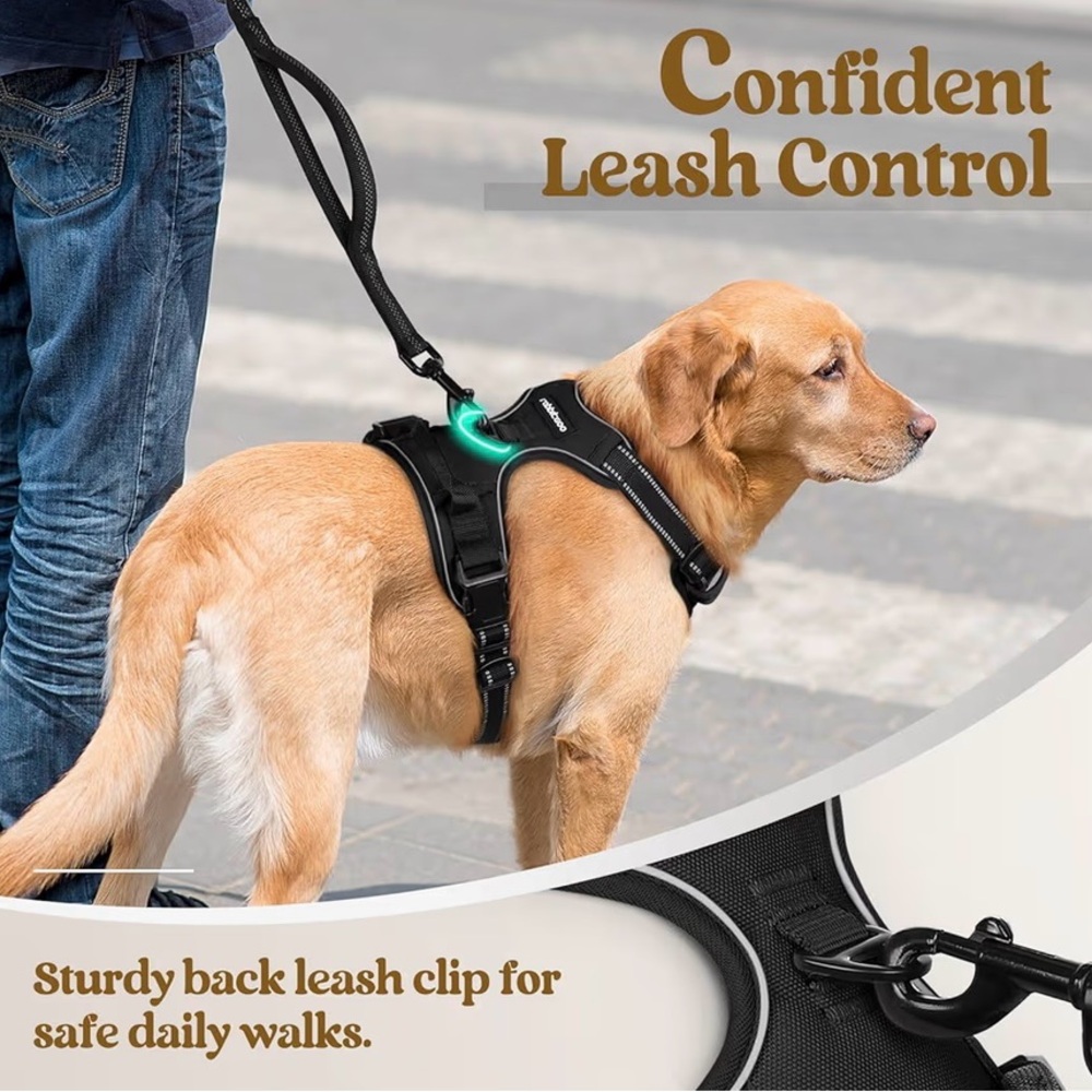 Black RabbitGoo Dog Harness - Picture 6 of 9